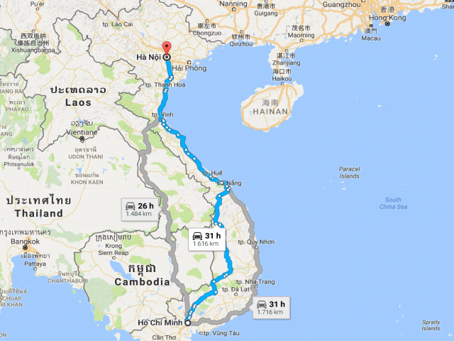 Từ TPHCM đi Hà Nội bao nhiêu km? Khoảng cách Sài Gòn đi Hà Nội - Vinamoving